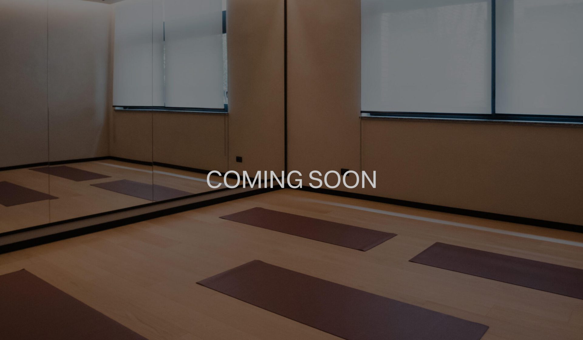 Immagine di cooming soon per il prossimo servizio di Yoga